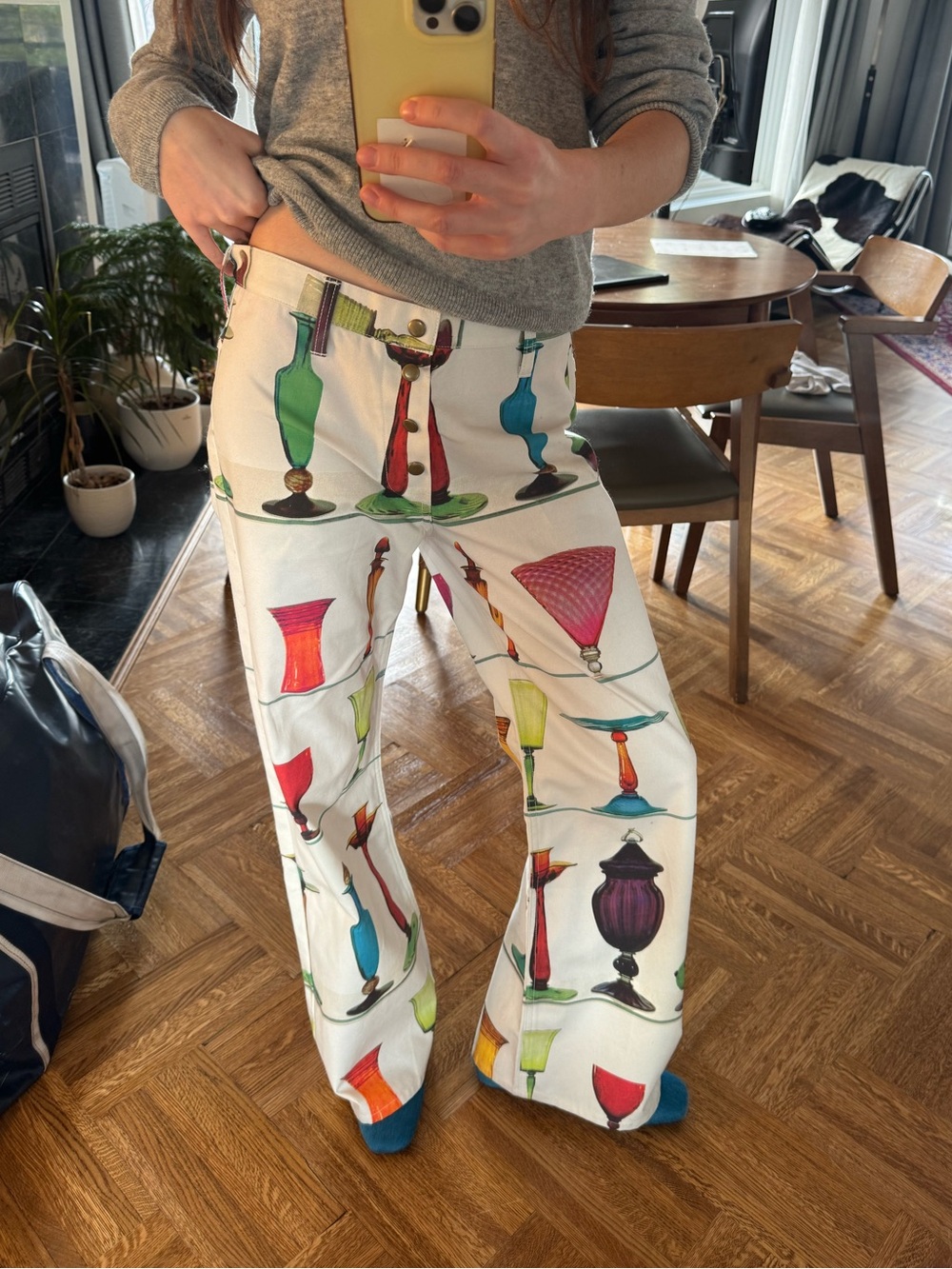 TYLER MCGILLIVRAY vase print pant
